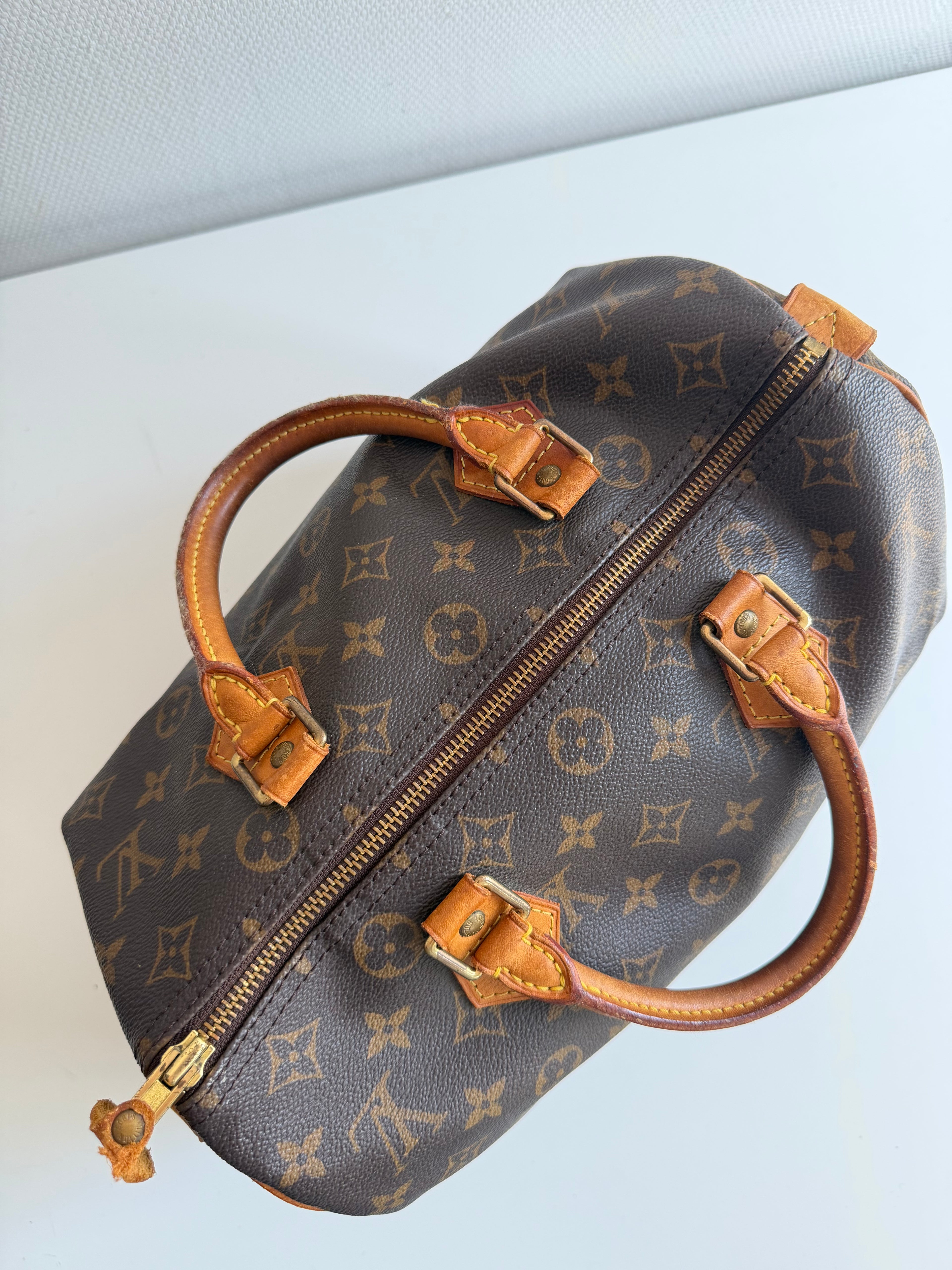 Speedy 30 en toile Monogram marron