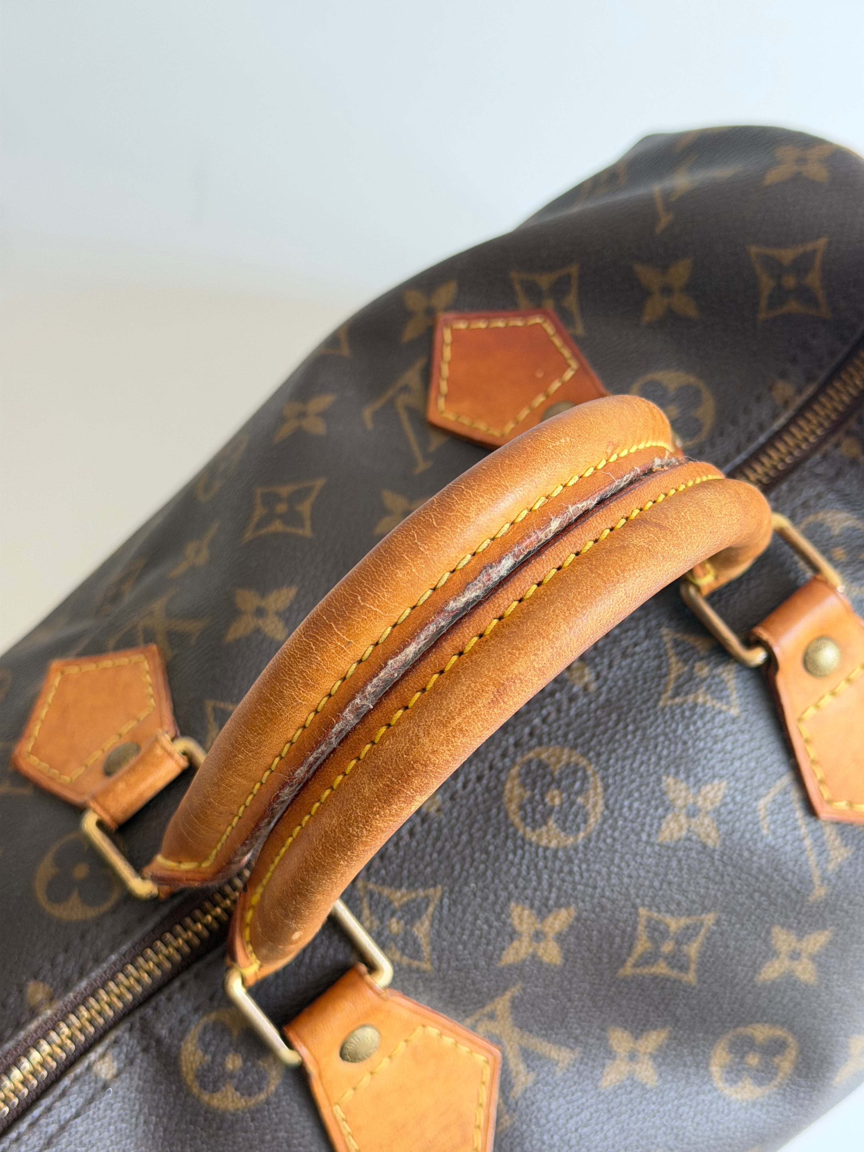 Speedy 30 en toile Monogram marron