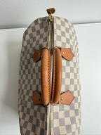Speedy 35 en toile Damier blanc