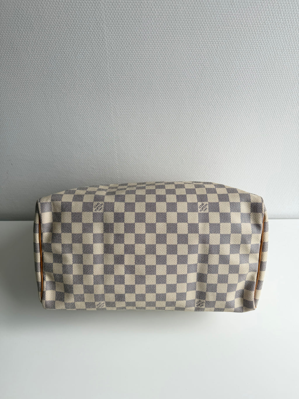 Speedy 35 en toile Damier blanc