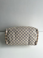 Speedy 35 en toile Damier blanc