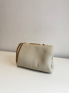 Leather clutch with logo Saint Laurent