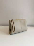 Leather clutch with logo Saint Laurent