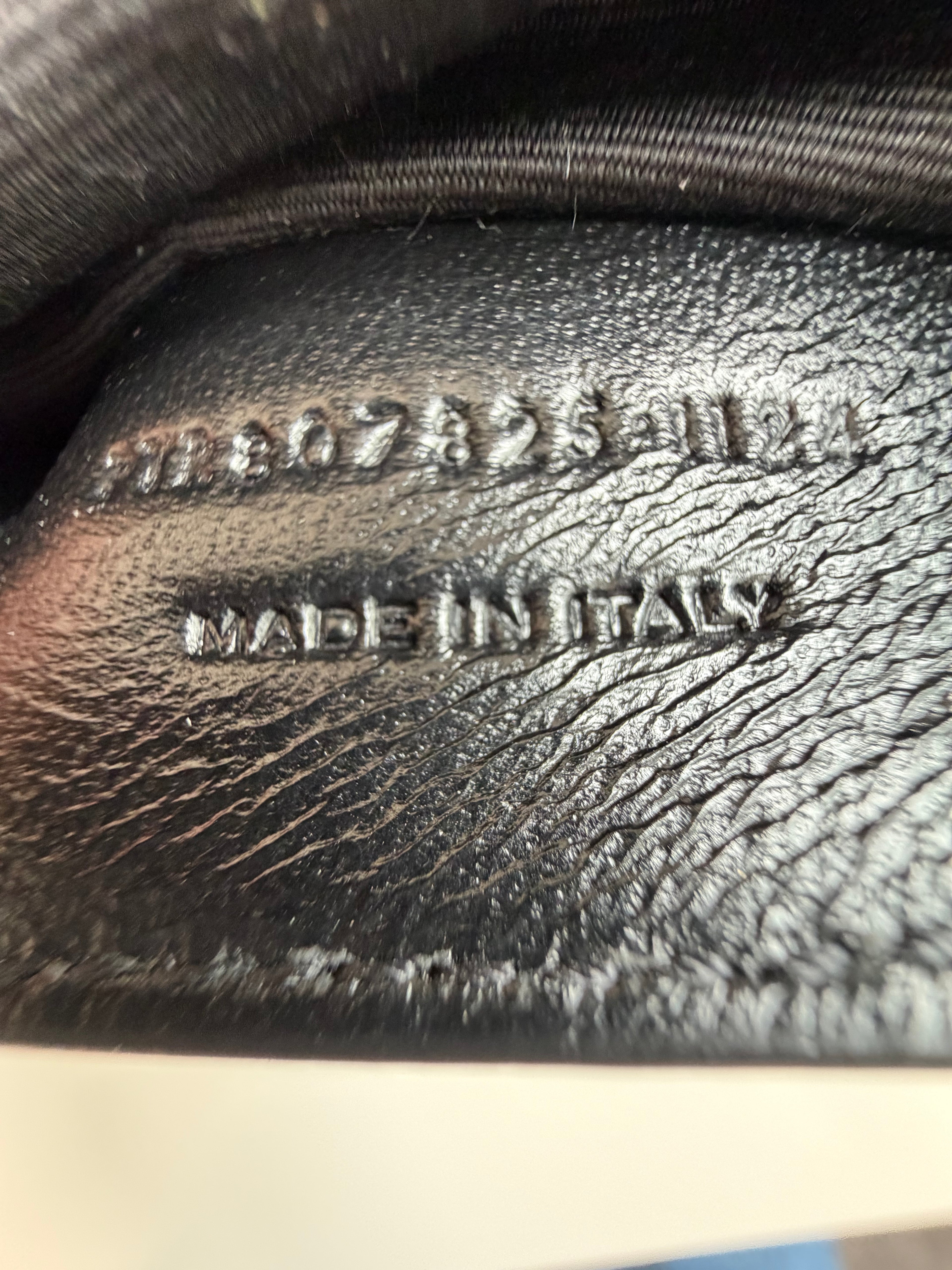 Leather clutch with logo Saint Laurent