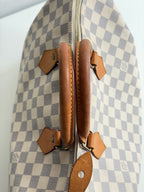 Speedy 35 en toile damier Blanc