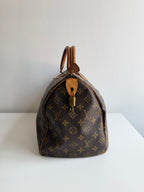 Speedy 35 en toile monogram marron