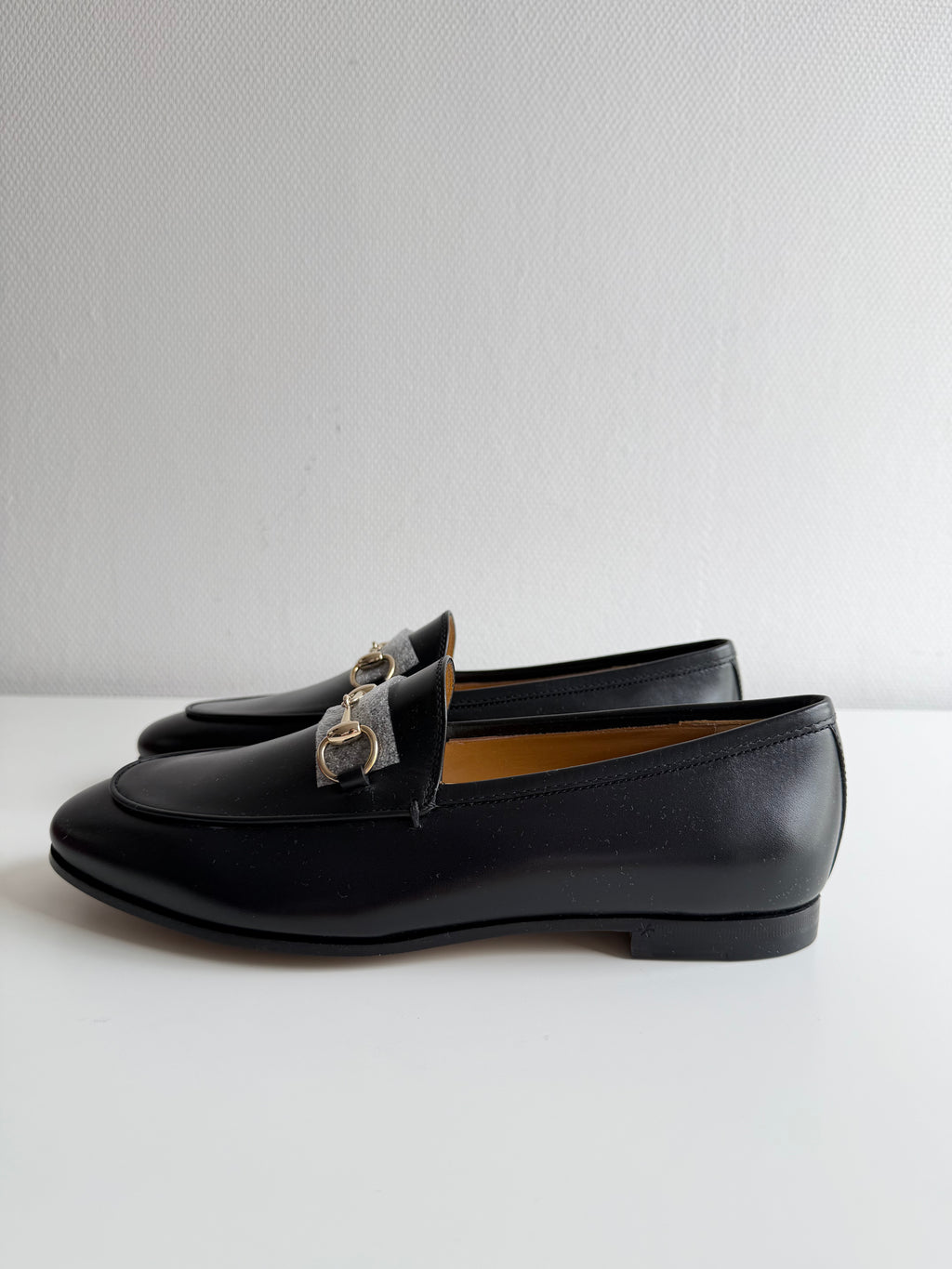 Mocassins Jordaan Gucci en cuir noir