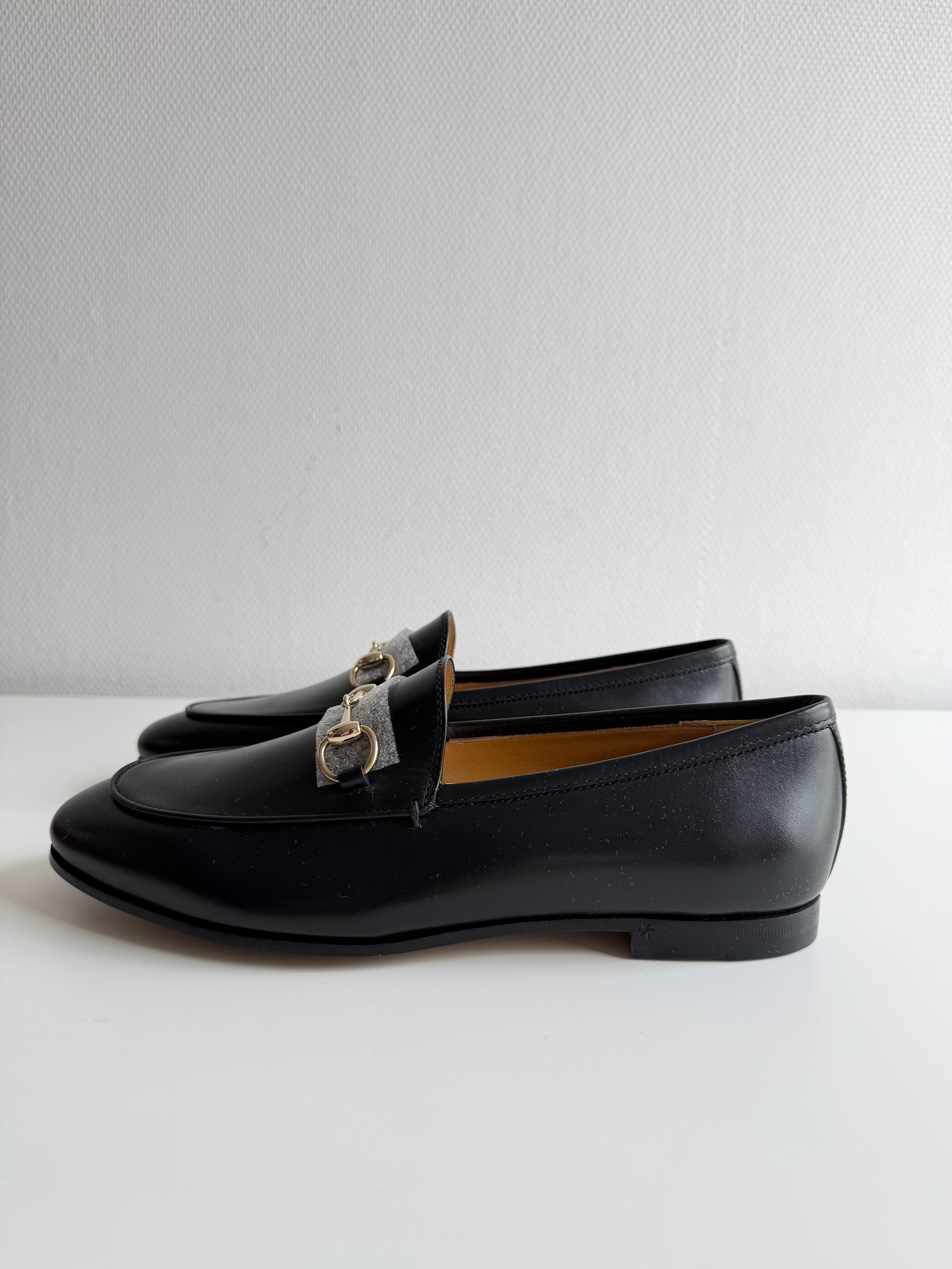 Mocassins Jordaan Gucci en cuir noir