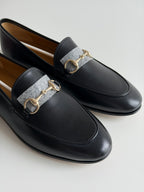 Mocassins Jordaan Gucci en cuir noir