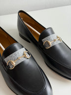 Mocassins Jordaan Gucci en cuir noir