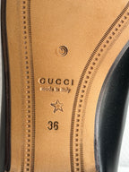 Mocassins Jordaan Gucci en cuir noir