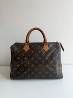 Speedy 30 en toile monogram marron