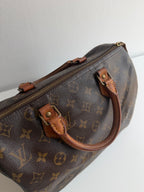 Speedy 30 en toile monogram marron