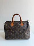 Speedy 30 en toile monogram marron