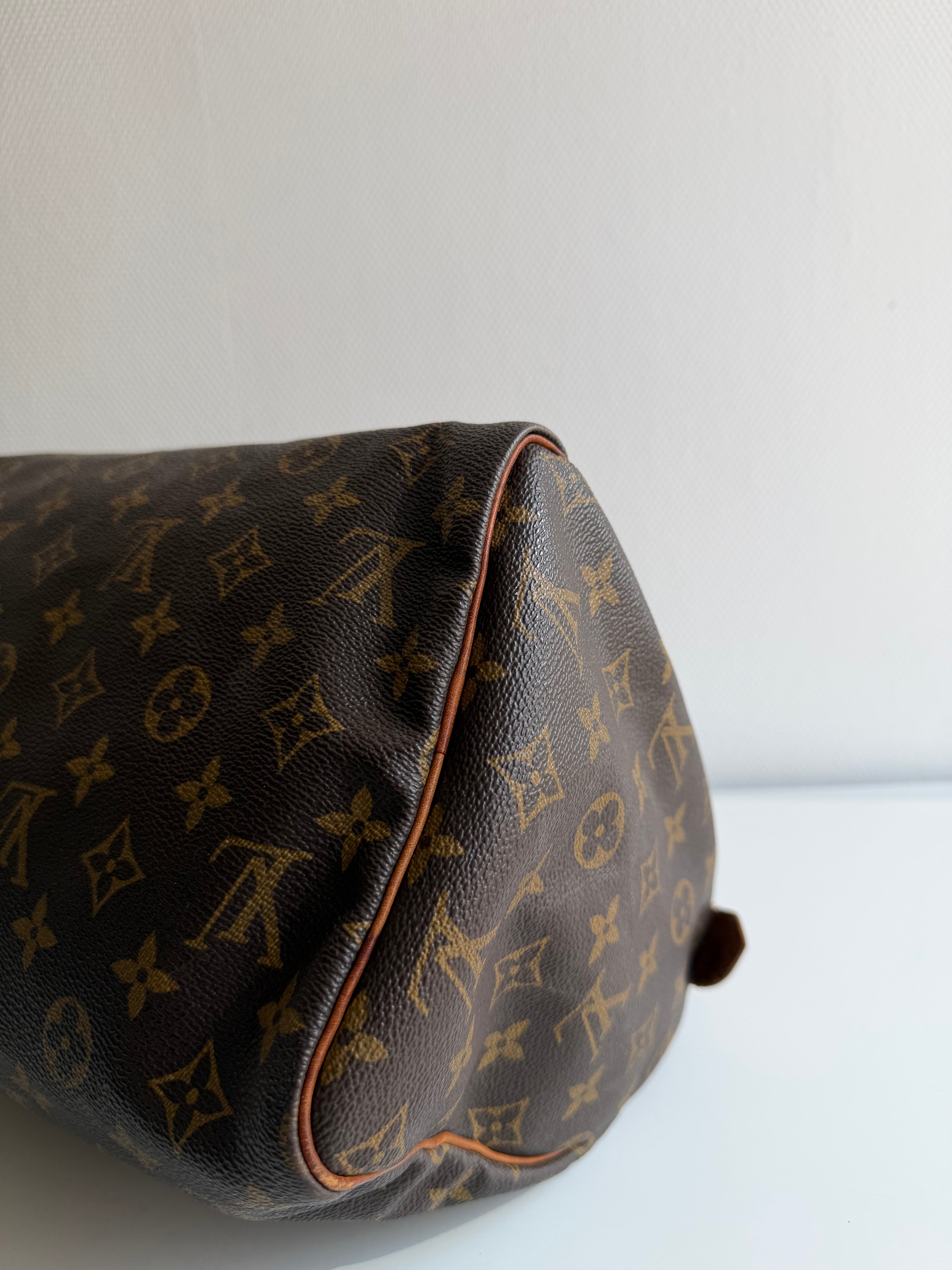 Speedy 30 en toile monogram marron