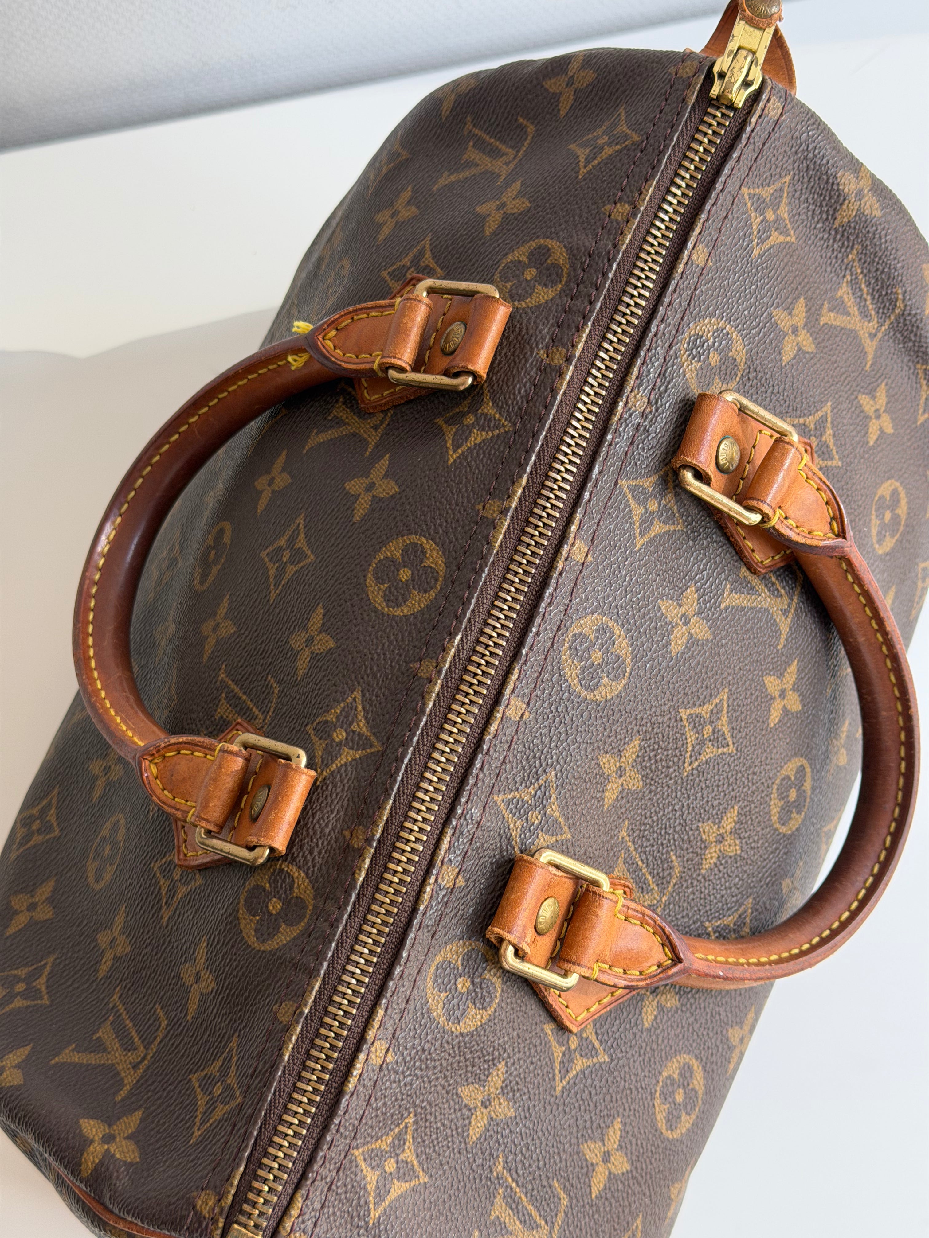 Speedy 30 en toile monogram marron