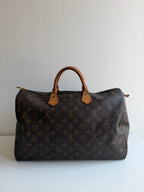 Speedy 40 en toile monogram marron