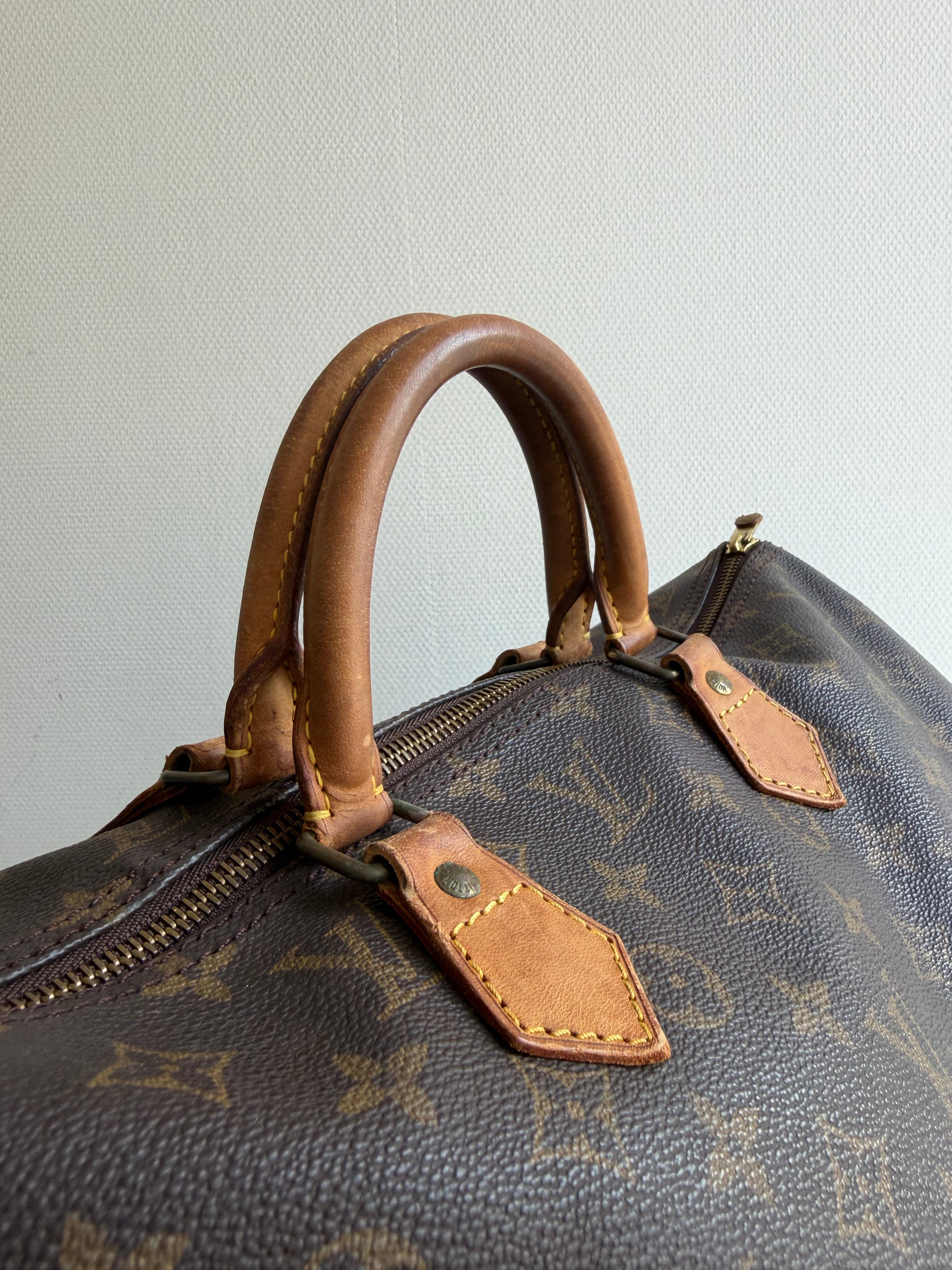 Speedy 40 en toile monogram marron