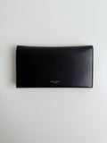 Portefeuille Saint Laurent en cuir noir