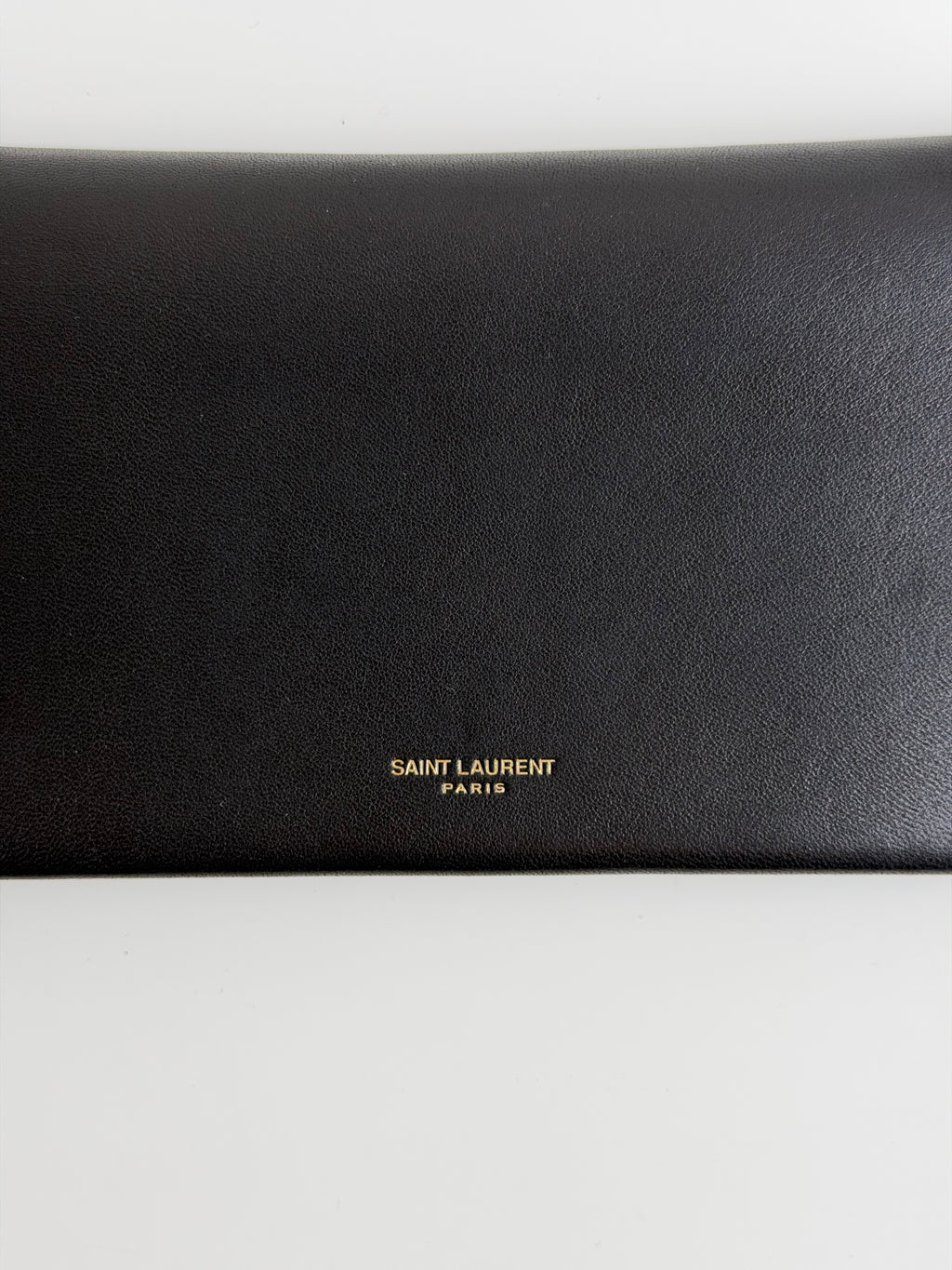 Portefeuille Saint Laurent en cuir noir