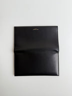 Portefeuille Saint Laurent en cuir noir