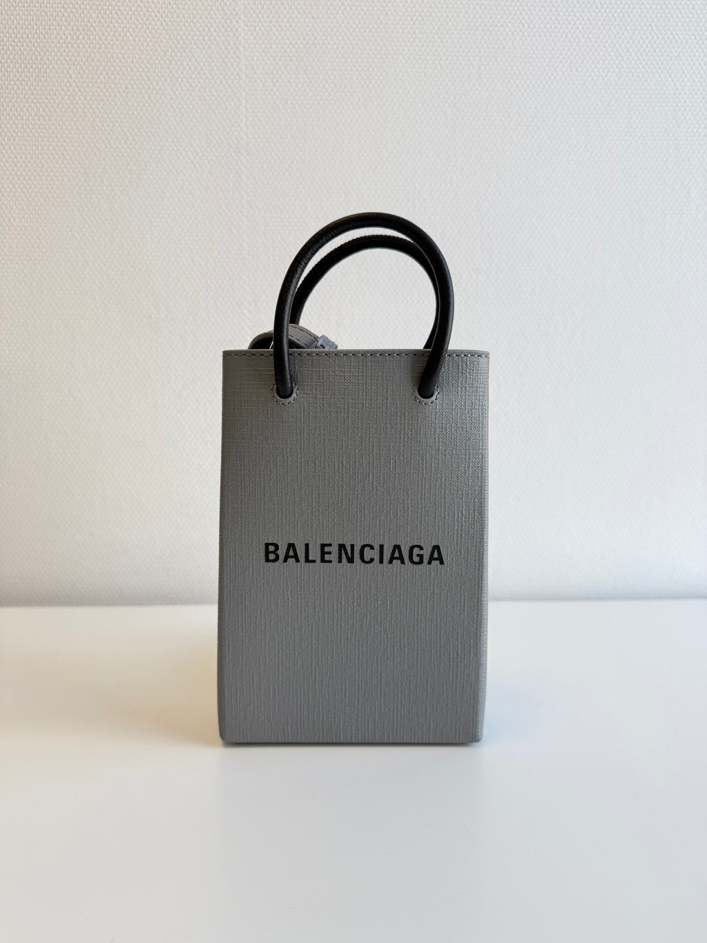 Besace en cuir Shopping Phone Holder Balenciaga