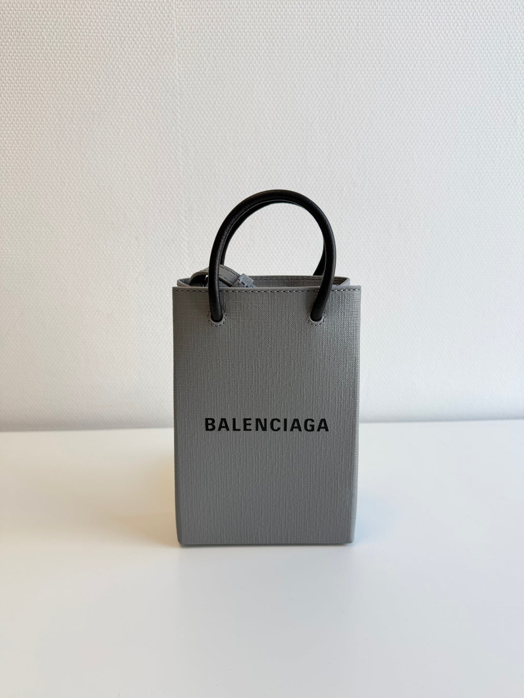 Besace en cuir Shopping Phone Holder Balenciaga
