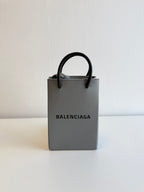 Besace en cuir Shopping Phone Holder Balenciaga