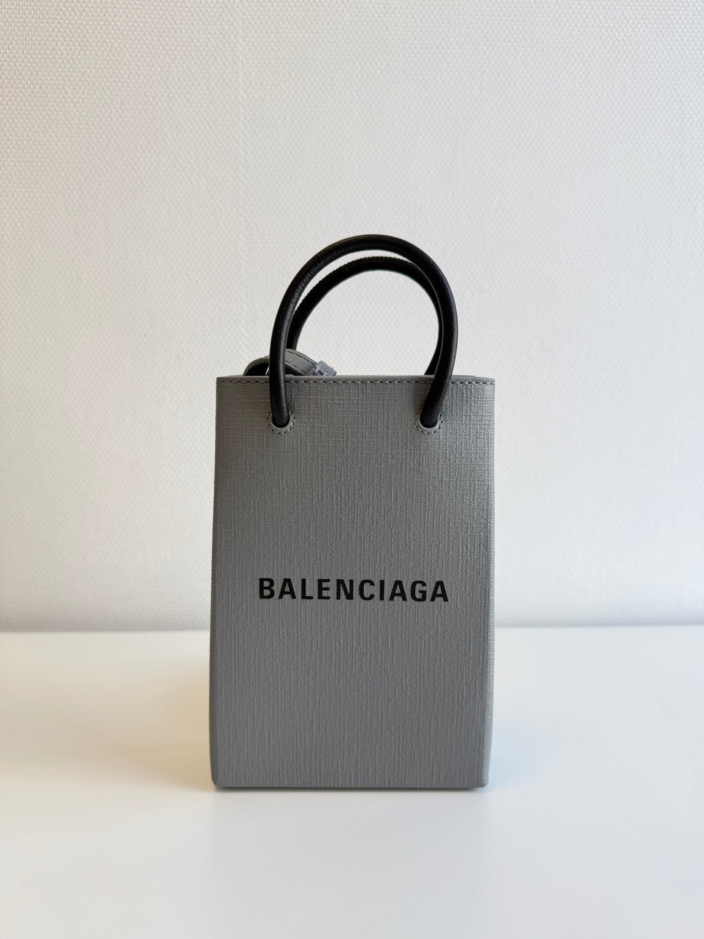Besace en cuir Shopping Phone Holder Balenciaga