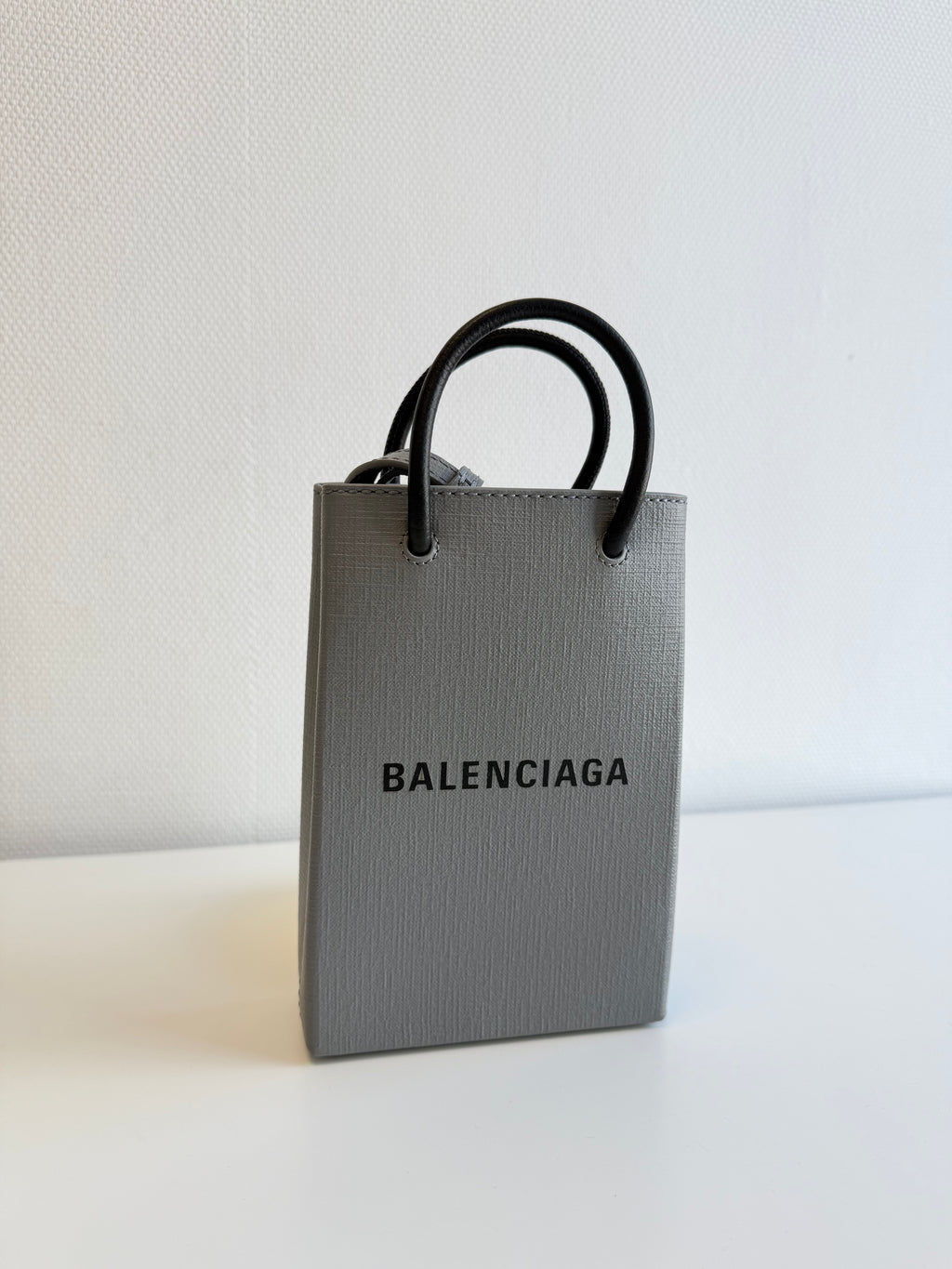 Besace en cuir Shopping Phone Holder Balenciaga