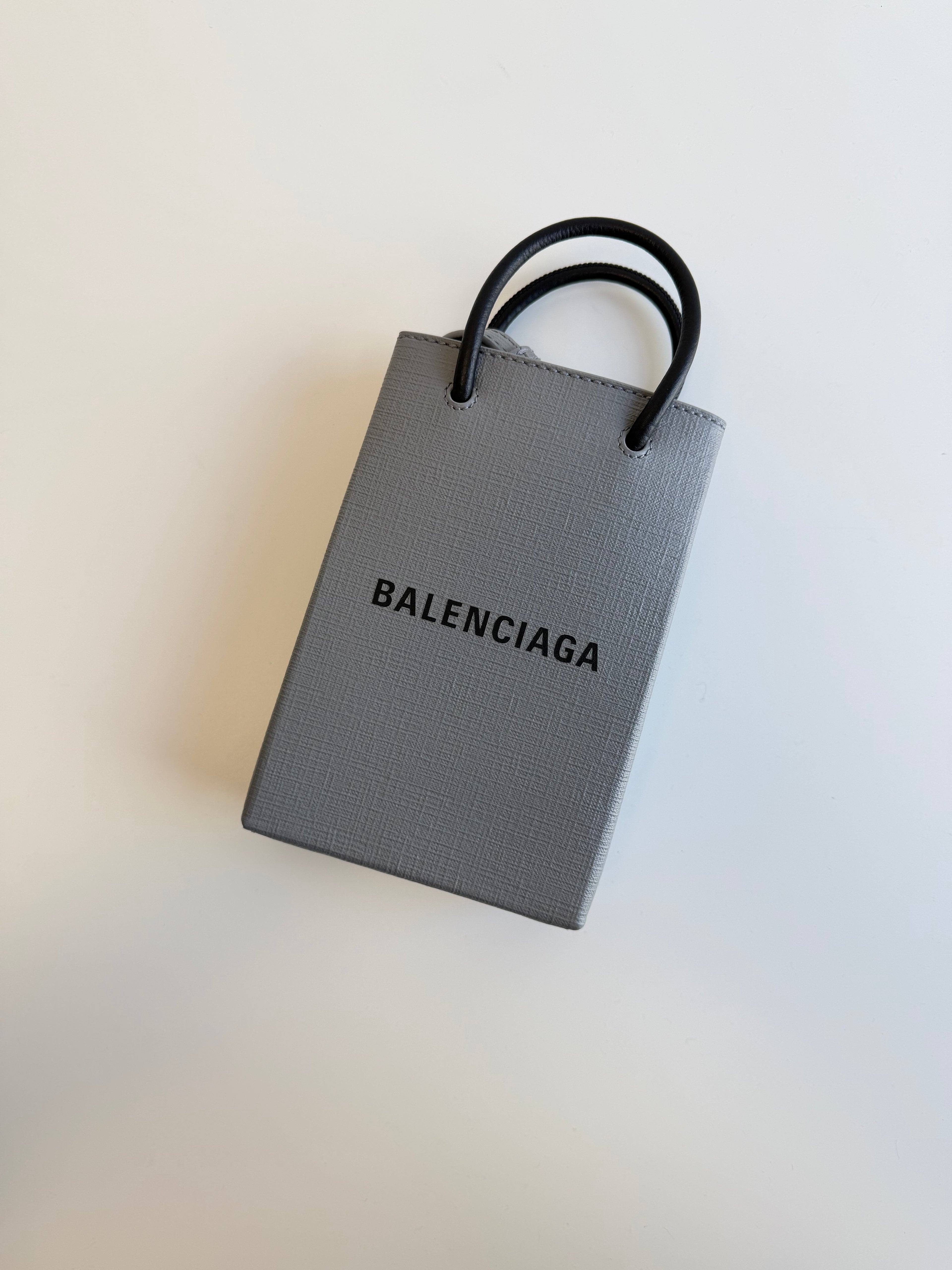 Besace en cuir Shopping Phone Holder Balenciaga