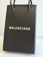 Besace en cuir Shopping Phone Holder Balenciaga