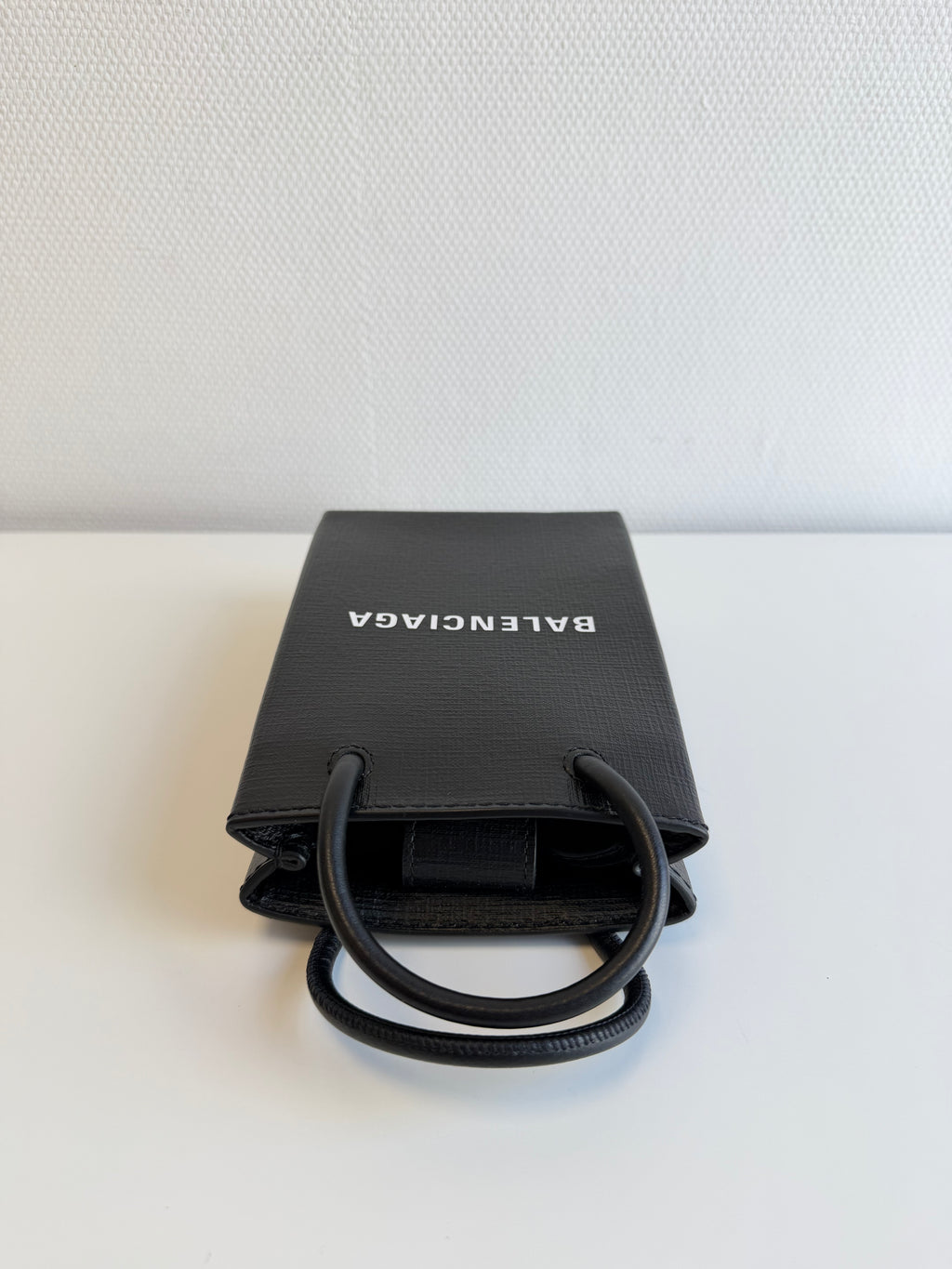 Besace en cuir Shopping Phone Holder Balenciaga