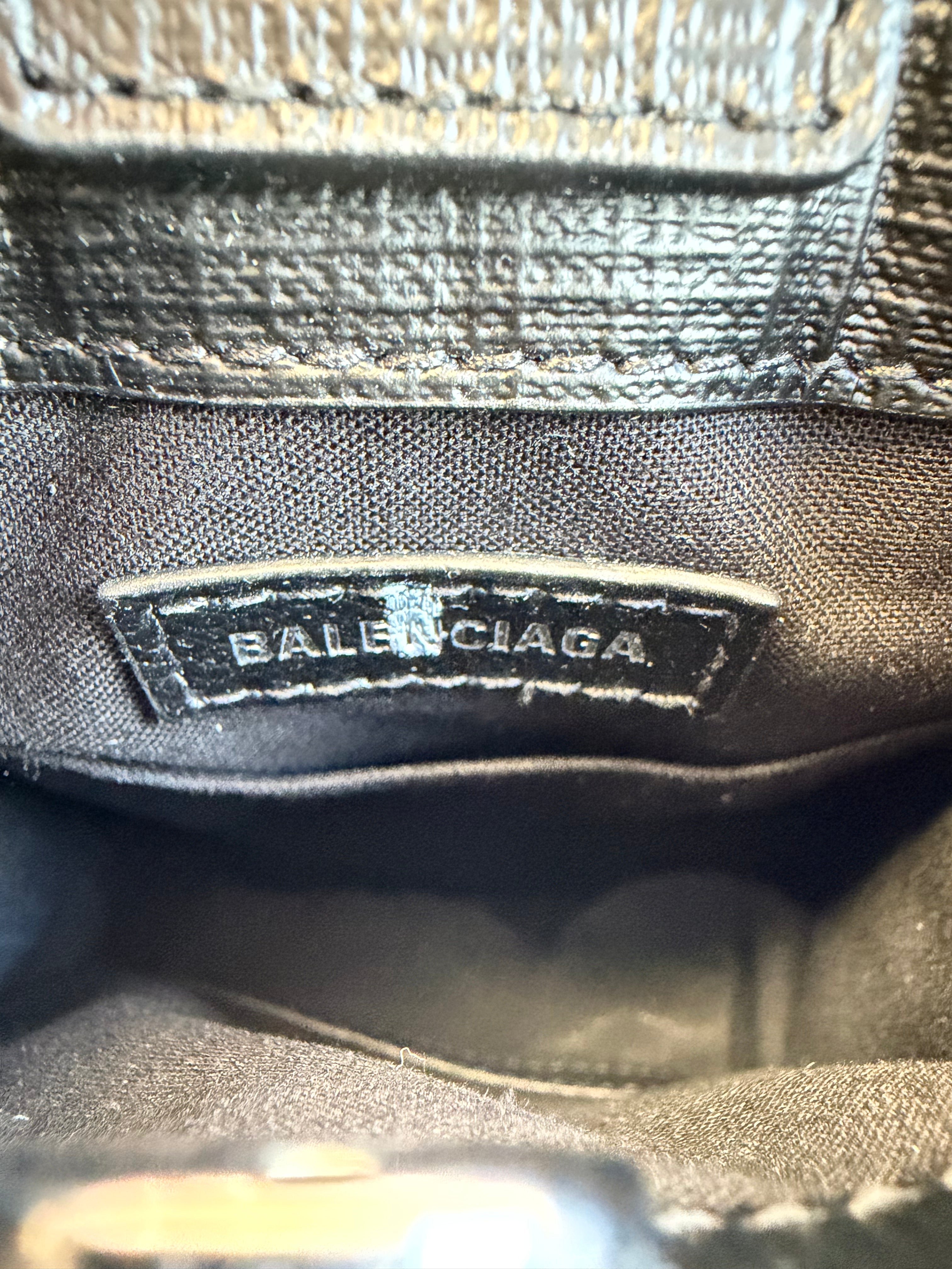 Besace en cuir Shopping Phone Holder Balenciaga