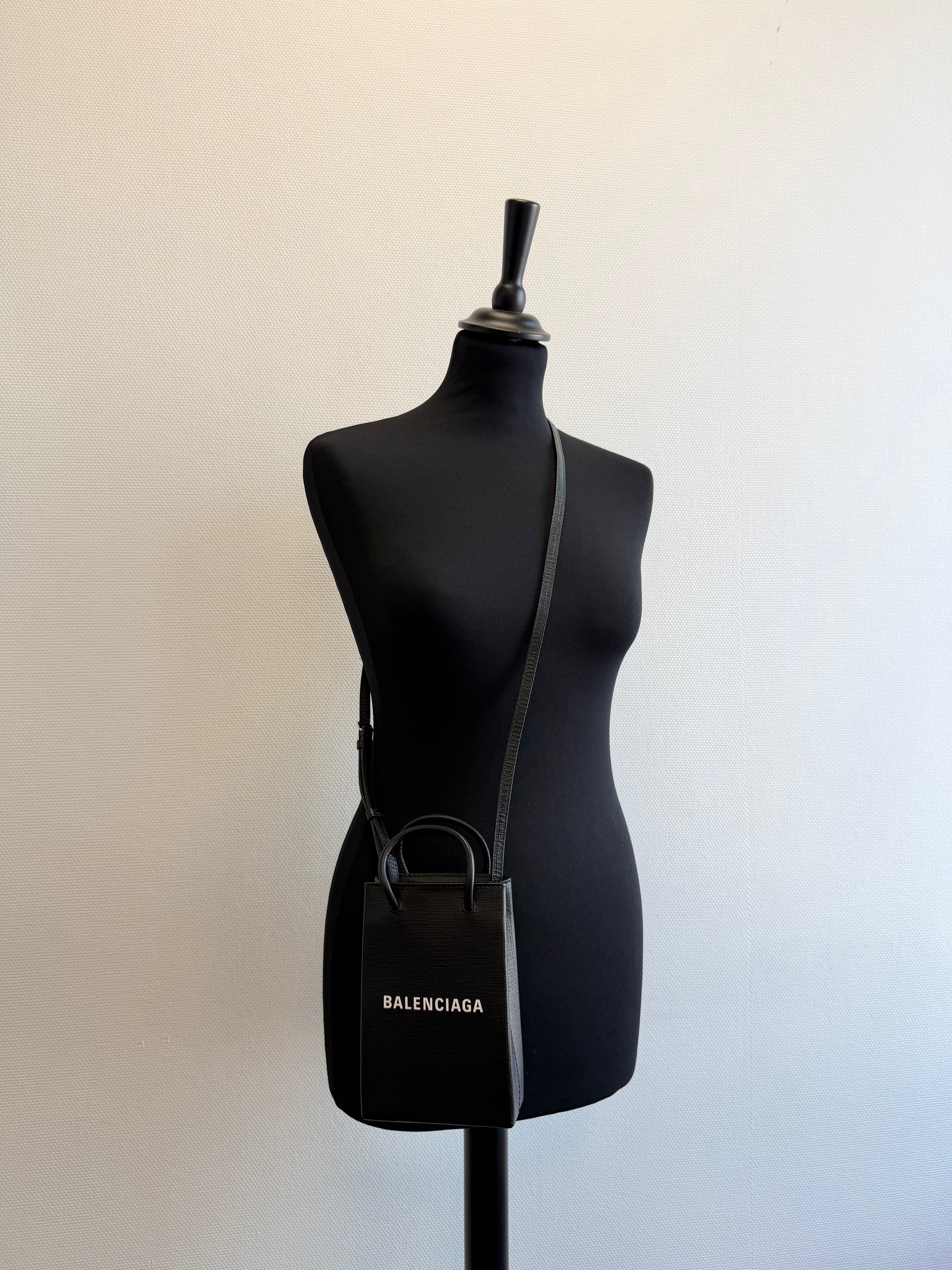 Besace en cuir Shopping Phone Holder Balenciaga