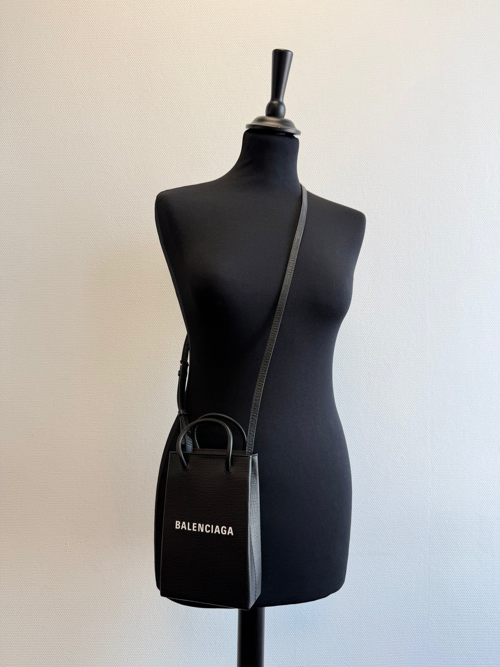 Besace en cuir Shopping Phone Holder Balenciaga
