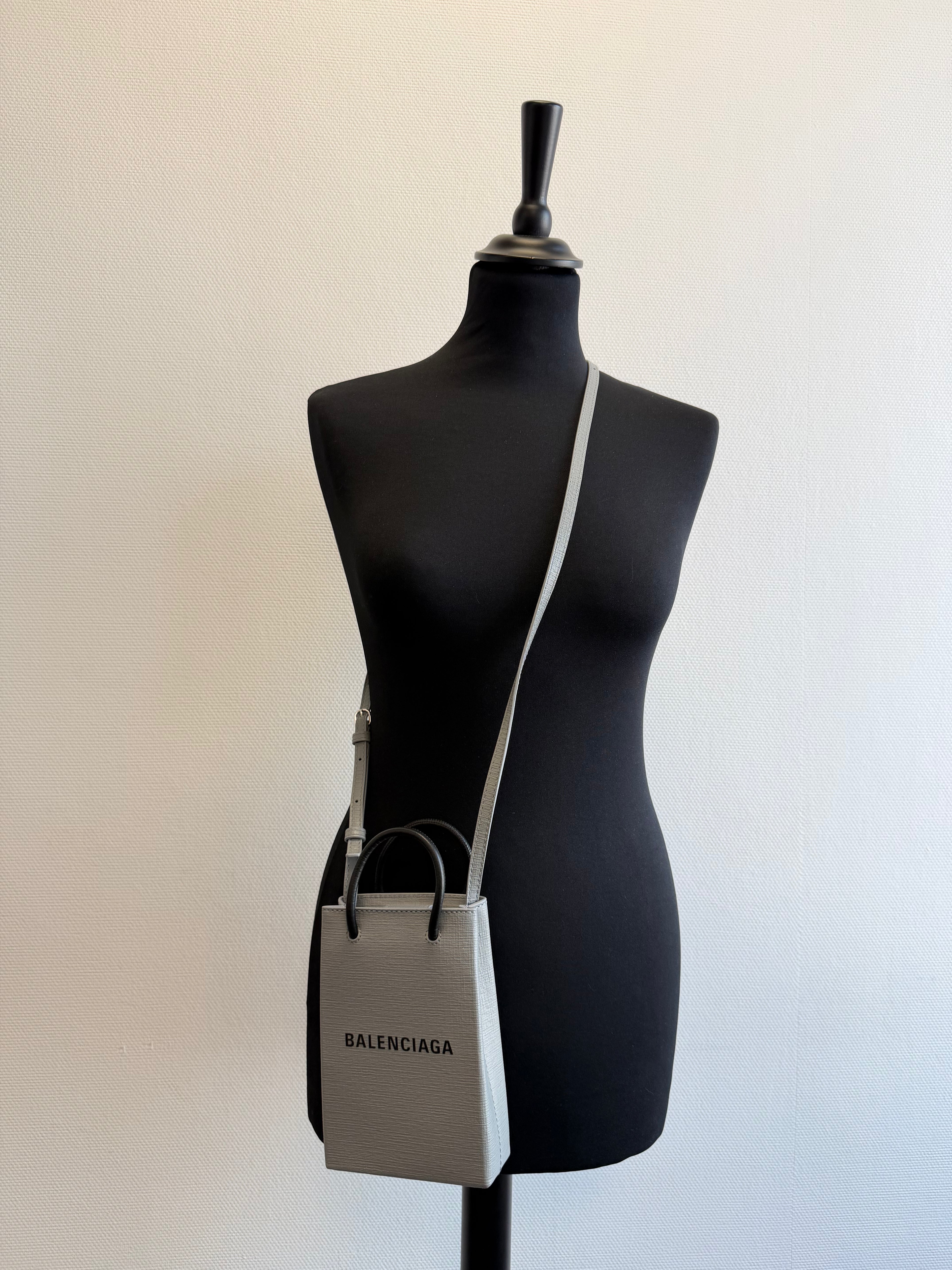 Besace en cuir Shopping Phone Holder Balenciaga