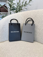 Besace en cuir Shopping Phone Holder Balenciaga