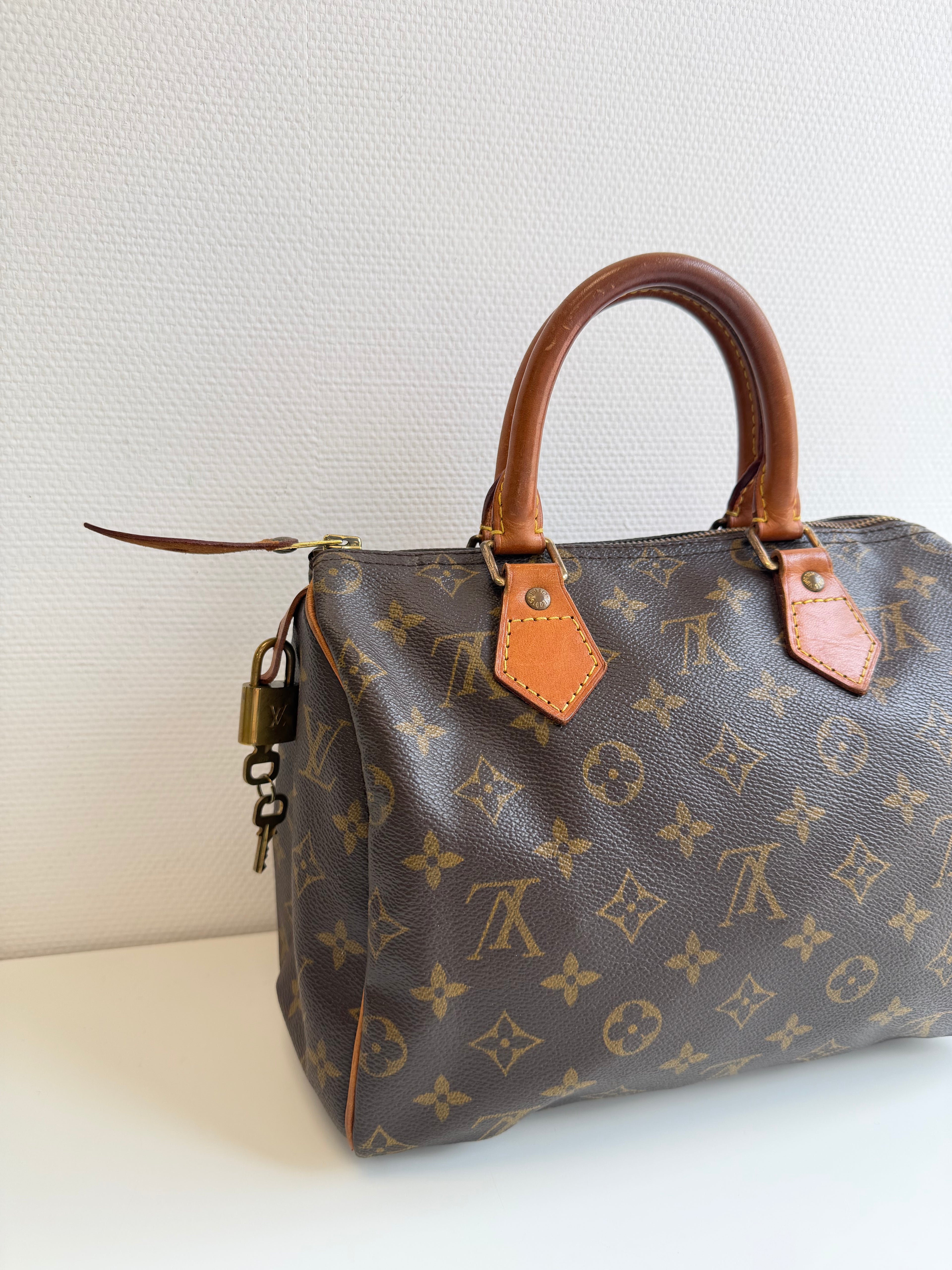 Speedy 25 en toile Monogram marron