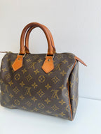 Speedy 25 en toile Monogram marron