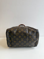 Speedy 25 en toile Monogram marron