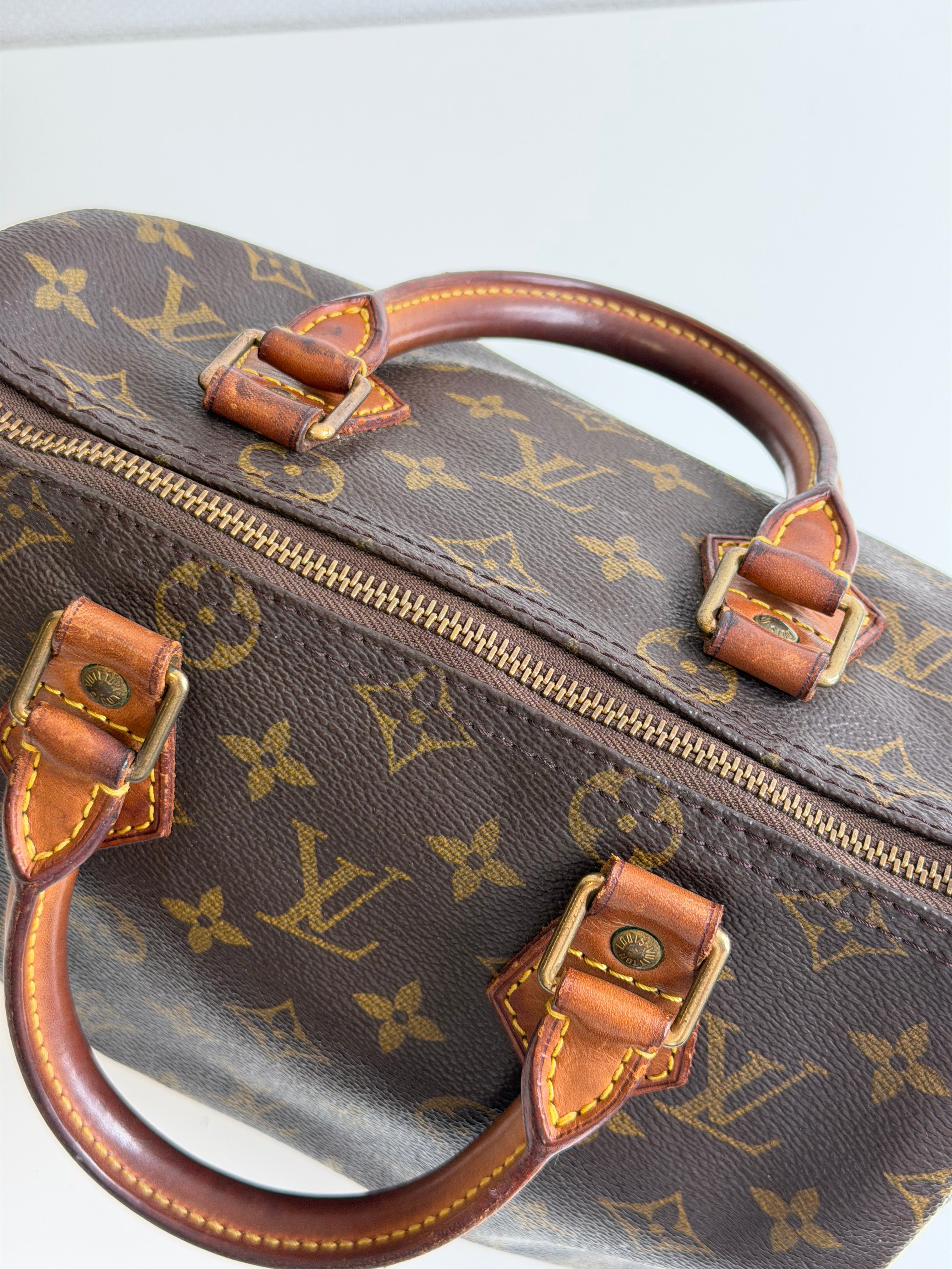 Speedy 25 en toile Monogram marron