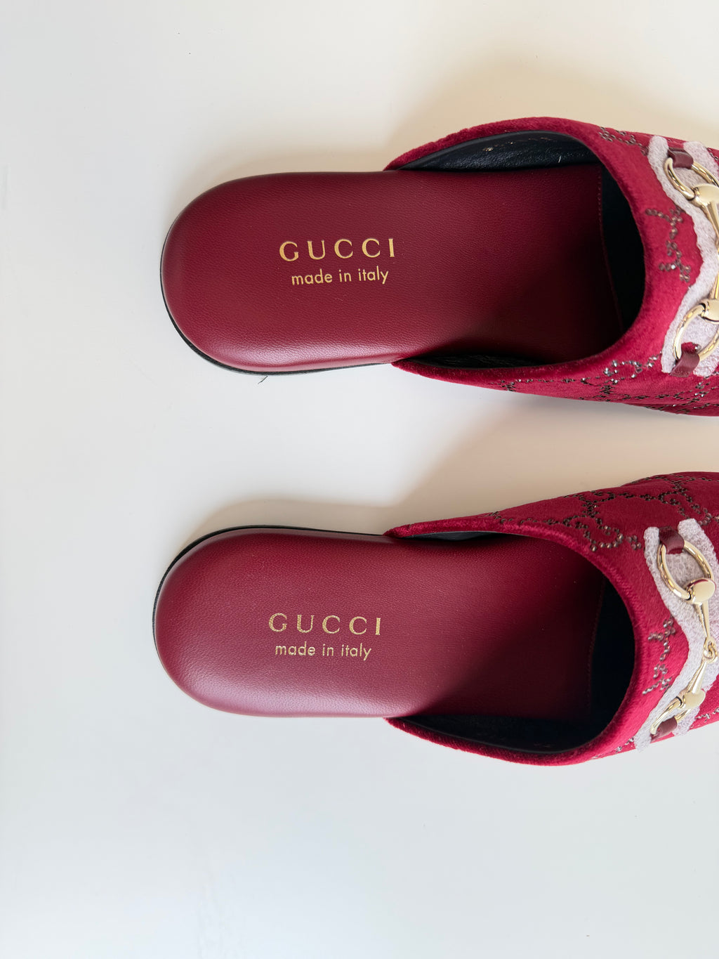 Mules Velvet Gucci