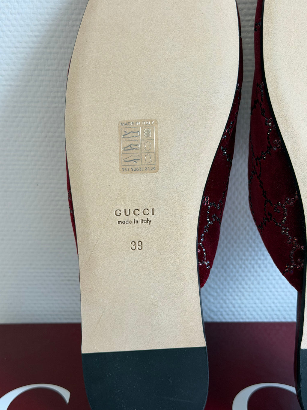 Mules Velvet Gucci