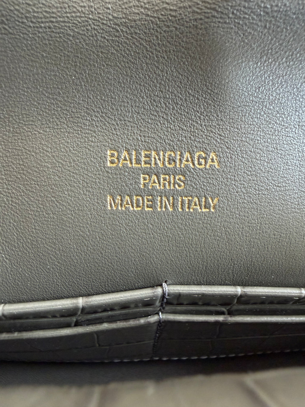 Bel Air Clutch in Croc-embossed Calfskin
