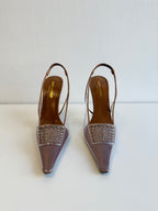 Jive Embellished Slingback Pumps Saint Laurent