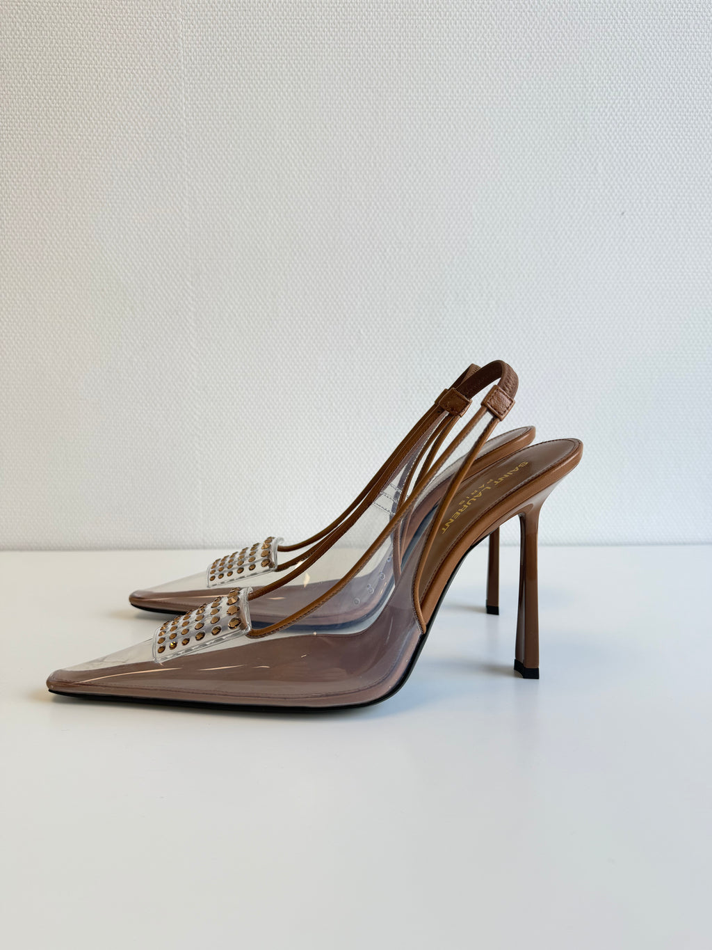 Jive Embellished Slingback Pumps Saint Laurent