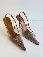 Jive Embellished Slingback Pumps Saint Laurent
