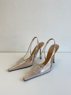 Jive Embellished Slingback Pumps Saint Laurent
