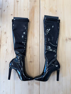 Elle vinyl boots Saint Laurent